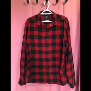 Plaid button up long sleeve